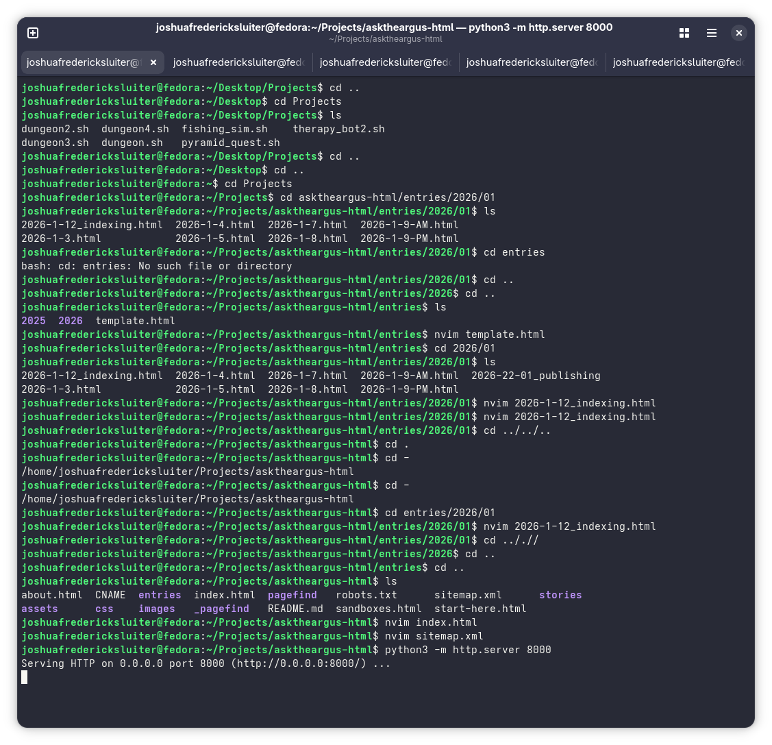Python Server Command