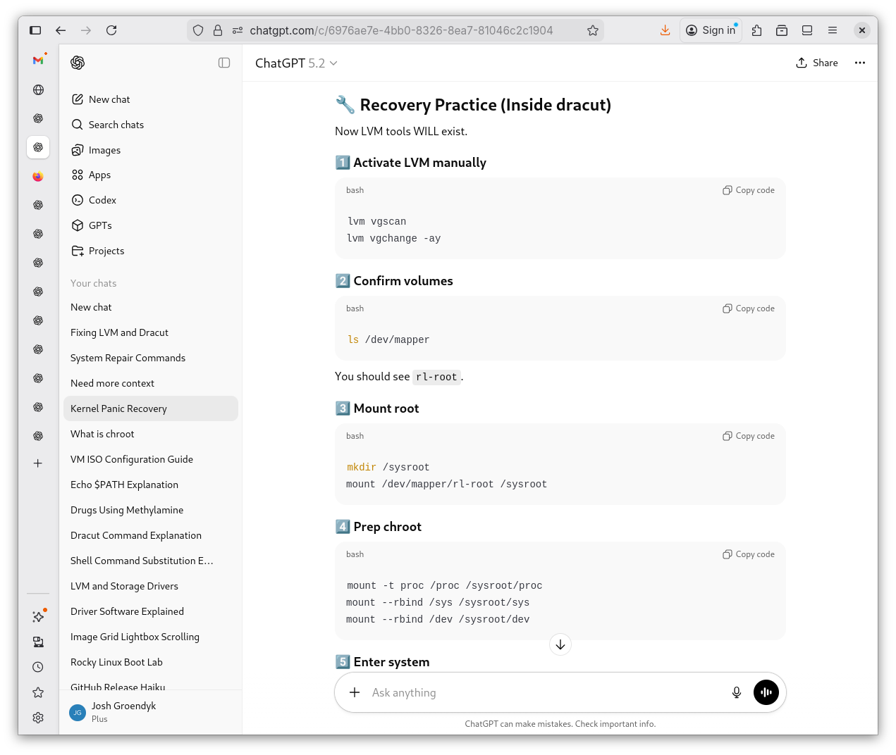 initrafms Recovery 5
