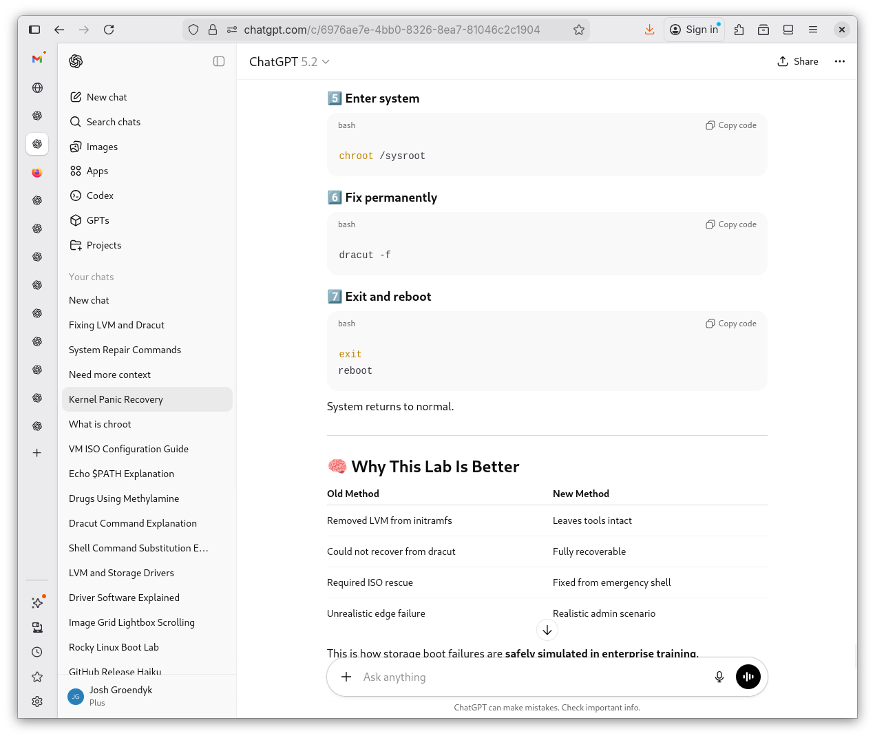 initrafms Recovery 6