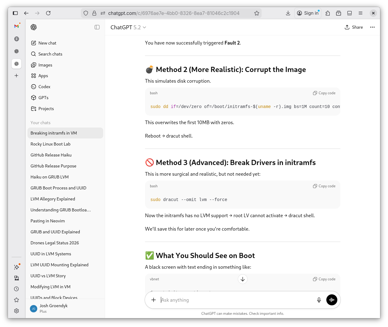 Damaging initramfs 4