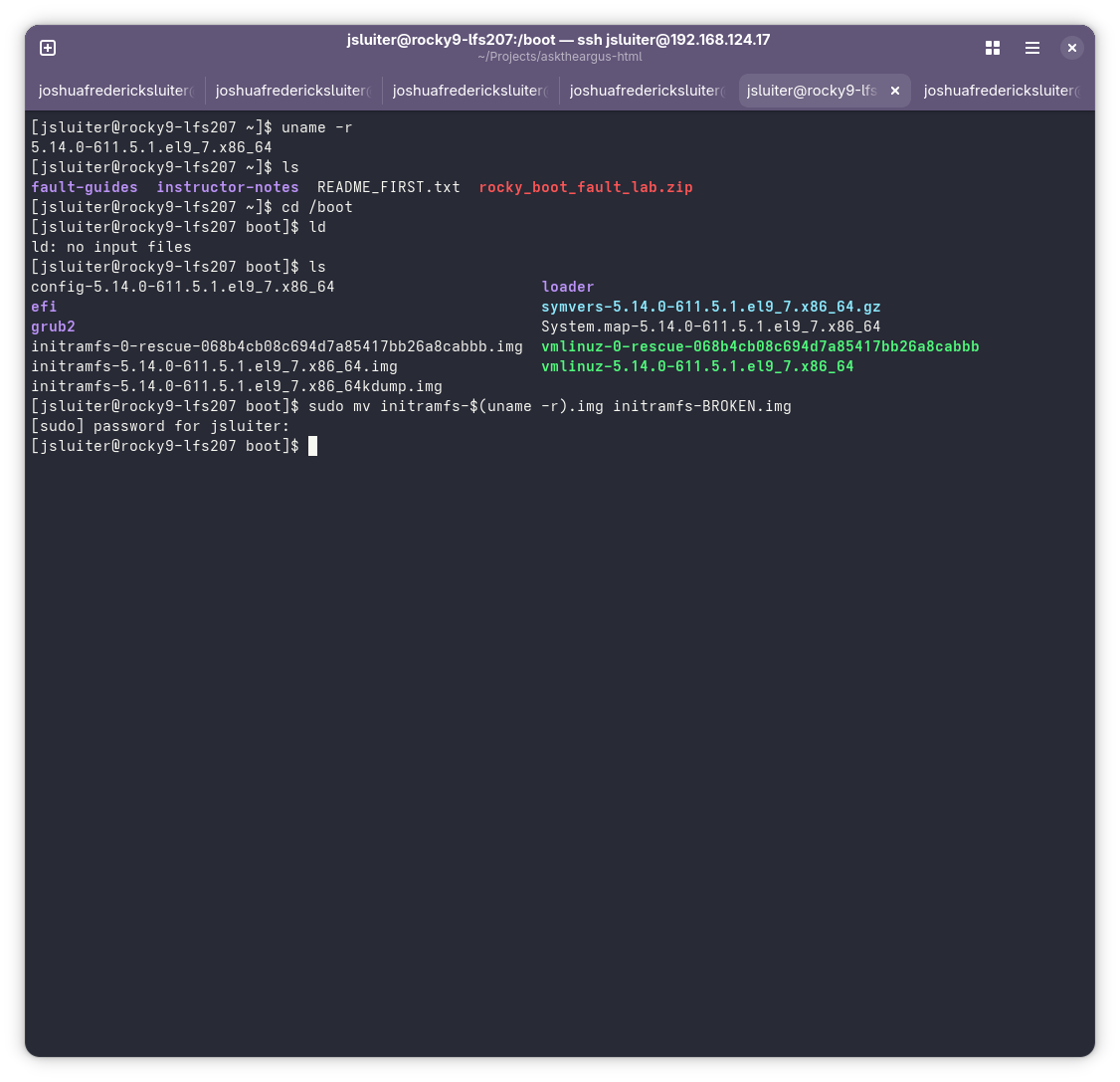 Name Change initramfs
